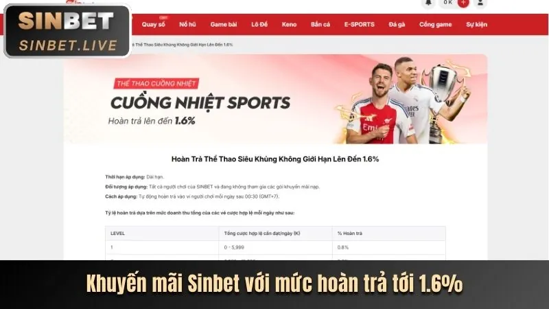 Tay vợt tennis đang giao bóng mạnh mẽ trên sân